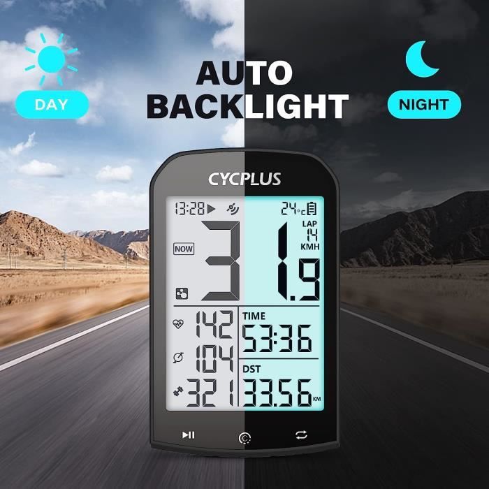 CYCPLUS M1 Compteur Velo GPS GPS Compteur V lo sans Fil Odom tre