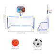 Kit de football avec Cage de but de football pour Enfant -LON-3