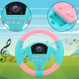 LAM-Outil de volant de voiture Volant de Copilote avec Musique Jouet Intelligent Éducatif pour Bébé Enfants (Rose Bleu)-3