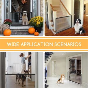 Barrière Pour Animaux Extra Haute 150 Cm HUSPOO - Porte à Verrou Double, Sans Perçage, Réglable 76-85 Cm