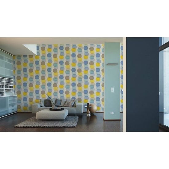 53/ M fabriqu/é en Allemagne 346285/ 3462 05/ M x 0 85 Cr/éation Papier Peint Intiss/é Pop Colors Papier peint unitapete 10 A.S jaune