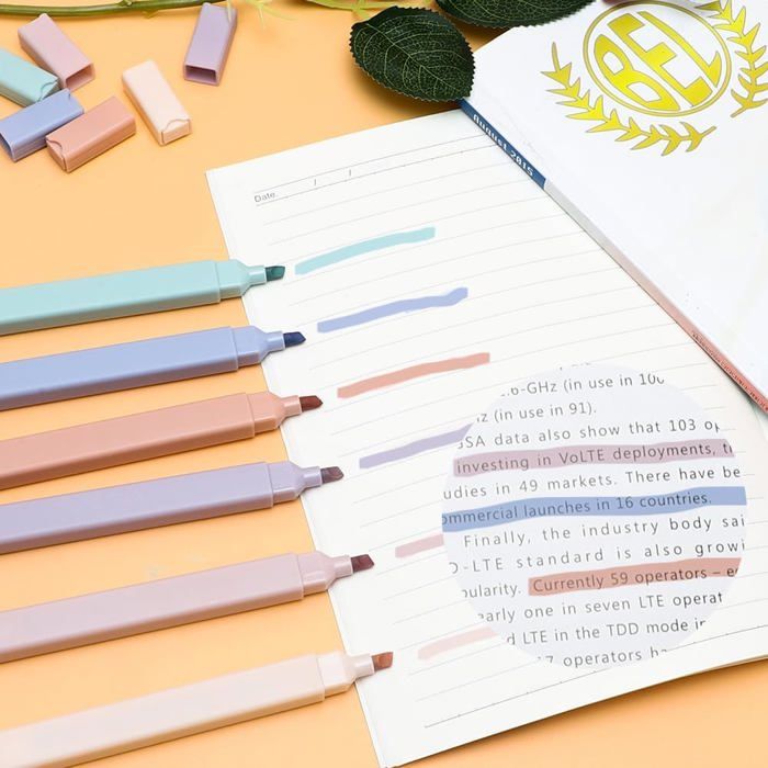 Notes Feuilles Lot De 700 Feuilles De Notes Adhésives Transparentes Avec 6 Surligneurs ...