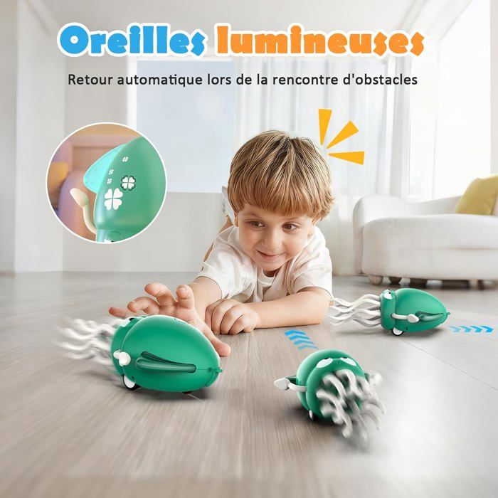 Pulpo Bailarín Eléctrico Con Luces – Juguete Con Sensor De Obstáculos Y Movimiento Para Niños (Pilas AA)
