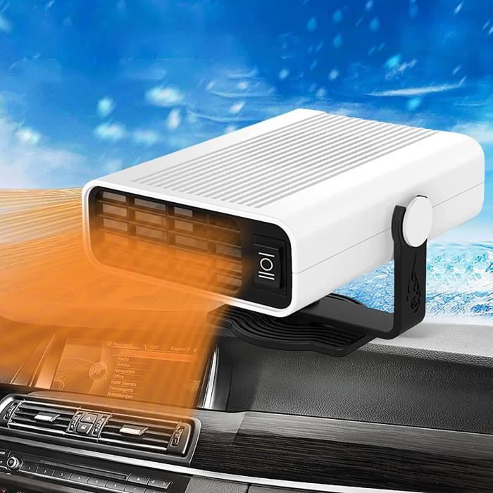 Chauffage Allume-cigare Chauffage De Voiture 2 En 1 MOMOTOU 12V - Air Chaud/Froid 360° Pour Dégivrage Et Anti-buée Autocollant Voiture