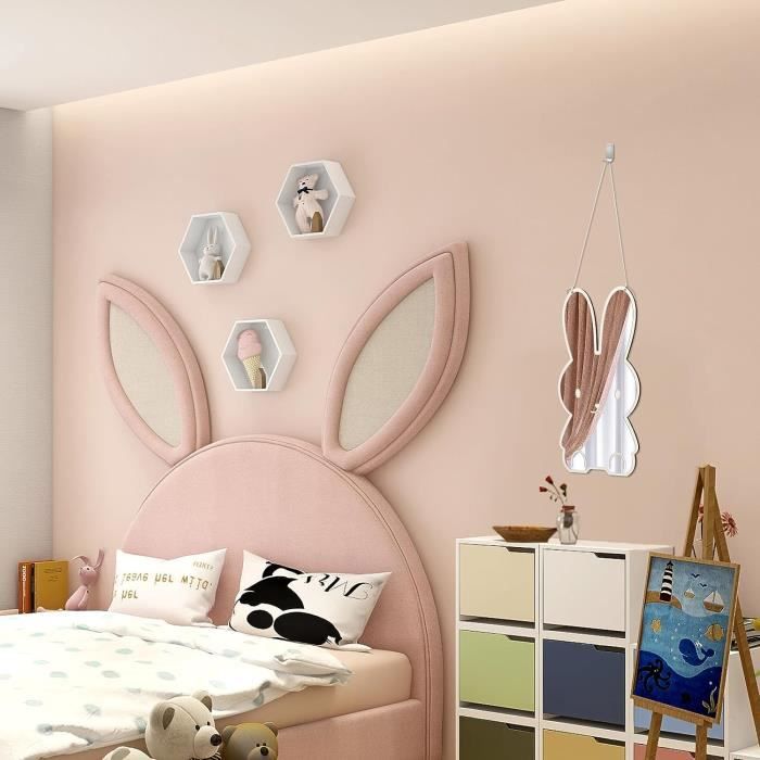 Miroir Mural 74x43cm Décor Bois Miroir Avec Cadre en Bois avec Crochet pour Salon, Chambre ou Dressing - Maison Miroir Mural 74x43cm Décor Bois Miroir Avec Cadre en Bois avec Crochet pour Salon, Chambre ou Dressing - Maison
