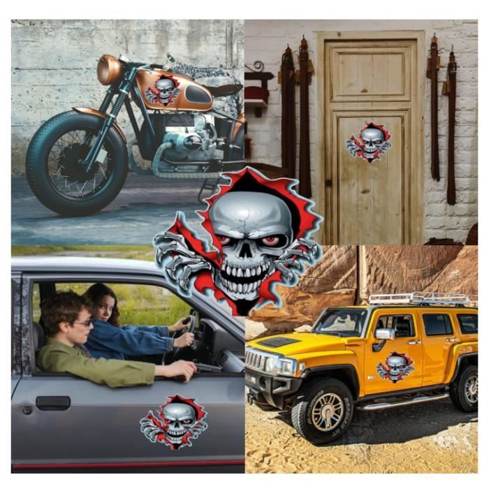 Autocollant Tête De Mort Jasone