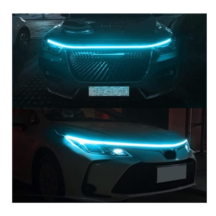 UPXSXT 70'' Bande LED Capot Voiture Blanc - Feux De Jour Décoratifs Étanches 12V
