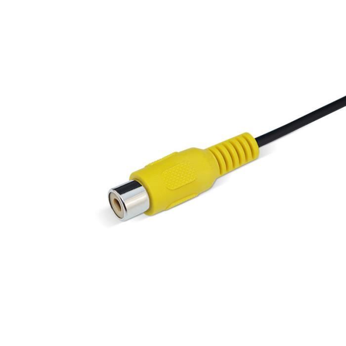 Câble,Adaptateur de câble vidéo AV In 2.5mm, prise mâle à RCA femelle,  câble adaptateur pour GPS et caméra [F907854139]