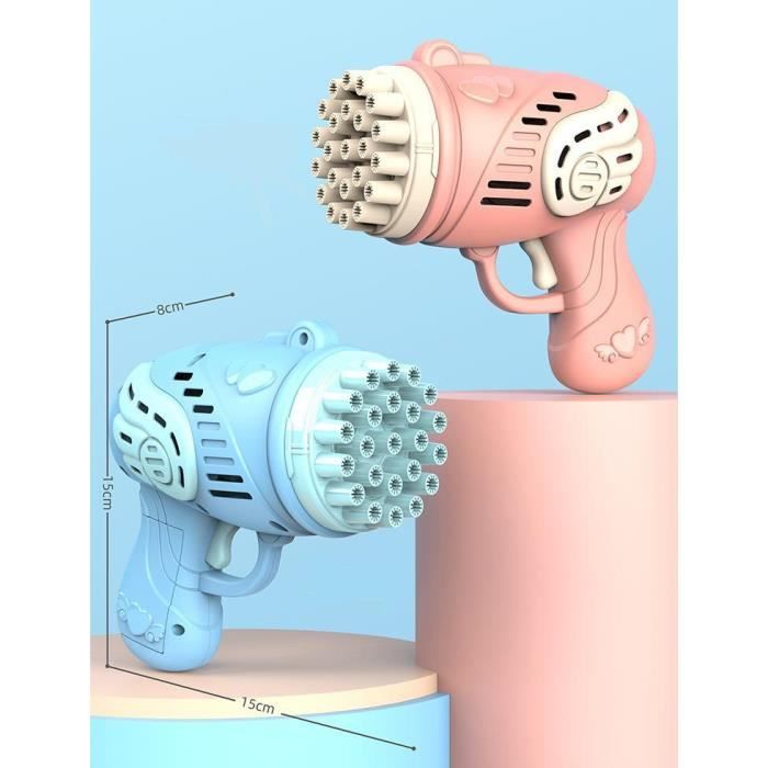 Tondeuse à Bulles Pour Enfants Rose Et Violet - Machine Automatique à Bulles Avec Musique