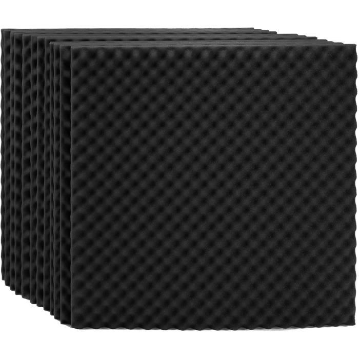 Monacor 11.0420 Lot De 6 Plaques Mousse Acoustique Lourde MDM-30 - Isolation Phonique Haute Densité
