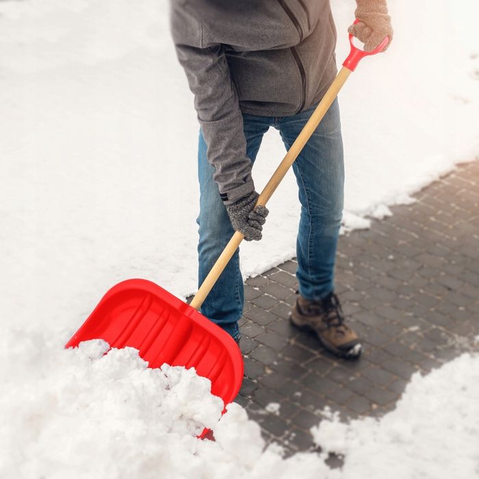 Kit De Déneigement 2 Pièces - Pelle à Neige + Balai 50 Cm - Pour Allées, Trottoirs - Manche Ergonomique