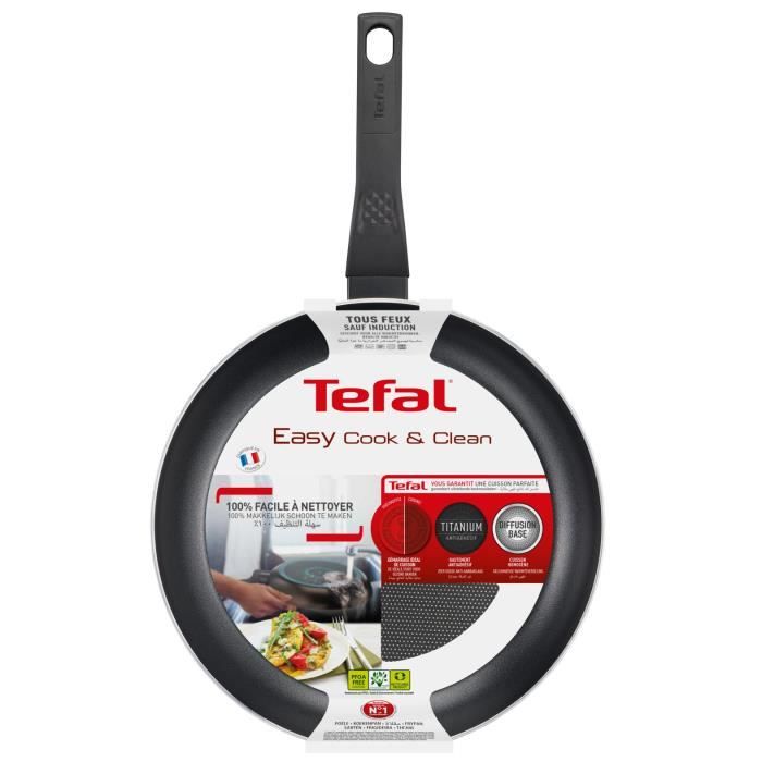 TEFAL Poêle 32 cm Easy Cook Clean - Cdiscount Maison