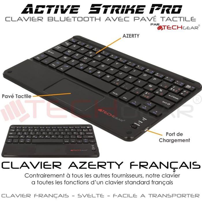 Clavier Bluetooth QWERTY Sans Fil – Neuf Sous Emballage – Idéal Pour Tablette Et Smartphone
