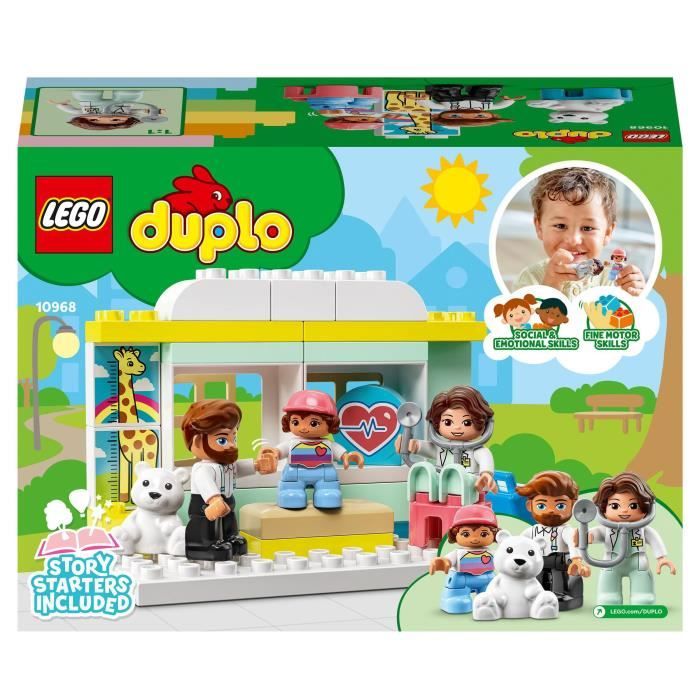 LEGO® 10968 DUPLO La Visite Médicale, Jeu de Construction Grandes Briques,  Jouet Éducatif d'Apprentissage Pour Bébés Dès 2 Ans - Cdiscount Jeux -  Jouets