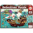 Puzzle d'observation EDUCA - Detectives - 50 pièces - Pour enfants de 4 ans et plus-0