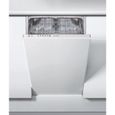 Lave-vaisselle Indesit DSIE 2B10 - Entièrement intégré - Blanc - Slimline (45 cm) - 10 couverts - 51 dB-0