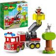 LEGO 10969 DUPLO Town Le Camion de Pompiers, Jouet Éducatif, Figurines, Sauver les Animaux, Jeu Éducatif, Cadeau Enfants Dès 2 Ans-0