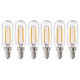 6 pièces ampoules LED E12 Base tubulaire Vintage décoratif maison ampoule à Filament  AMPOULE - AMPOULE LED - AMPOULE HALOGENE-0