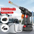 500W Nettoyeur haute pression 30Bar 48V, nettoyeur haute pression portable 1 batterie (EU) Pour jardin, voiture, nettoyage-0