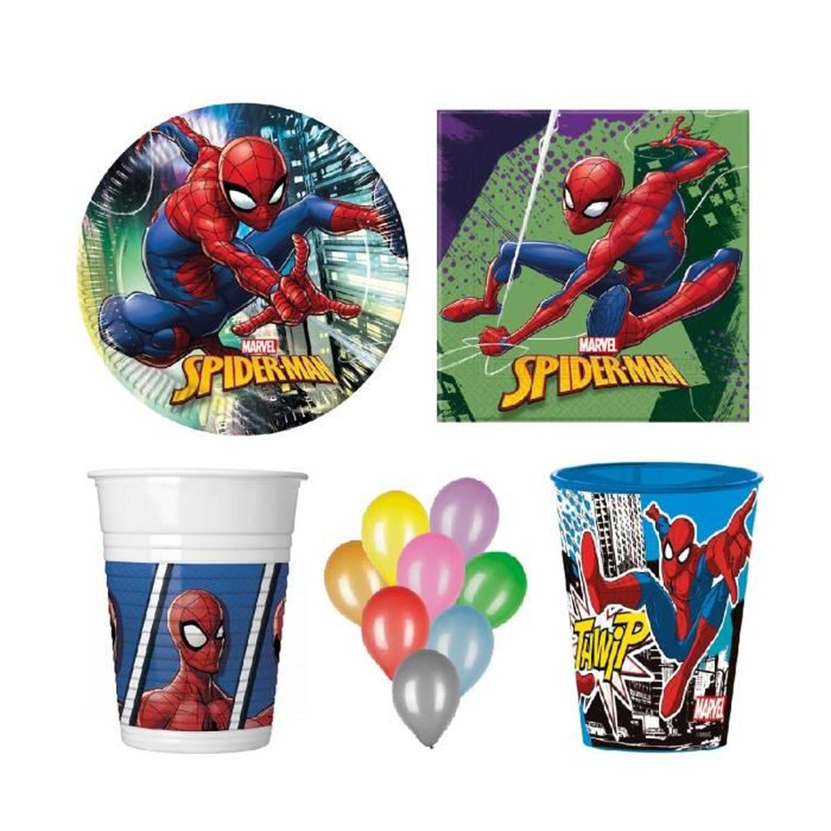 Kit Anniversaire Spiderman Cdiscount