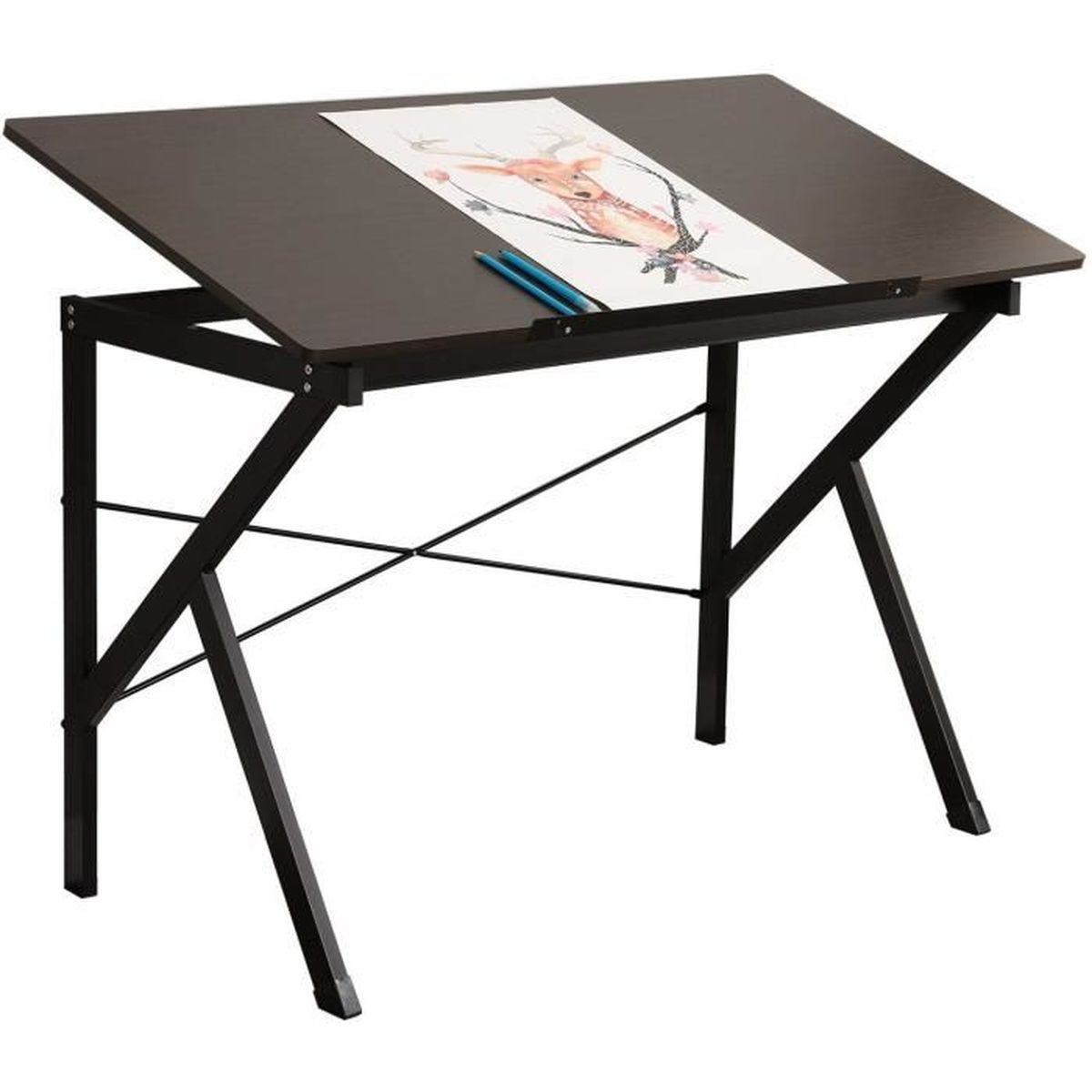 Netboat 120 60cm Table A Dessin Pupitre Plateau Inclinable
