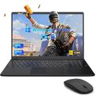 FIRMAST PC Portable 15,6" FHD, Ordinateur Portable Windows 11 Pro, 16 Go RAM 256 Go SSD, Intel Celeron N4000, MINI HDMI, WiFi, avec Souris