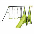 SWEEEK Portique balançoires, face à face, toboggan Libeccio