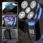 ZGKWL Rasoir électrique Hommes Intelligente 5 Tête Rotatif USB étanche Tondeuse À Barbe Corps Chauve Voyage Sans Fil Super Cadeaux de Noël