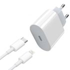 Chargeur - QJRRX - 20W - USB C - 1M - Compatible iPhone 14/13/12/11, iPad