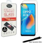 [2pack] Verre trempé pour OPPO A74 5G Film de protection 2.5D avec Stylet Toproduits®