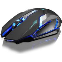 Wired LED 4000dpi Usb optique ergonomique Pro Gamer Gaming Mouse Metal Plate H17