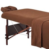 Ensemble de draps en flanelle Master Massage Lounger 3 en 1, couverture, assiette plate