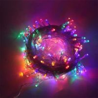 Guirlandes LED Lumières 10M 100LEDs avec 8 Modes pour Mariage,Anniversaire,Sapin de Noël,Déco extérieur et intérieur -Multicolore