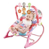 Balancelle Transat bébé électrique avec Vibrant et Musical Pour 0 à 3 ans bébé,Respirant Et Confortable, Rose