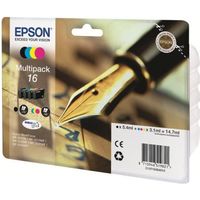 EPSON Multipack T1626 - Stylo Plume - Noir, Cyan, 