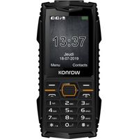 Téléphone Antichoc KONROW Stone Plus - Double Sim - Noir - 2.4'' - Certifié IP68