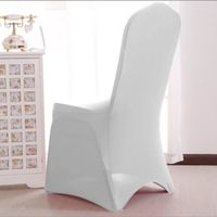 LZQ Lot de 50 housses de chaise forme universelle, élastiques, amovibles, lavables, pour décoration de banquet mariages évènements