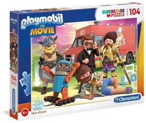 PUZZLE Clementoni - Playmobil - The Movie Puzzle Supercolor - 104 Pièces