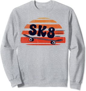 SKATEBOARD - LONGBOARD Skateboard Skate Retro Skateboarding Skateboarder Skater Sweatshirt.[Z984]