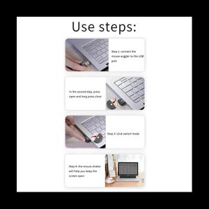 2Pcs USB Mouse Jiggler, IndéTectable Automatic Computer Mouse Mover