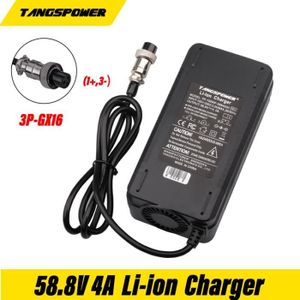 BATTERIE DE VÉLO UE - Batterie au Lithium pour vélo et trottinette électrique Kugoo G1, chargeur Li ion 14S 58.8V 4A 51.8V 52V