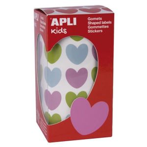APLI Kids 19452 - Gommettes cœur de la collection Nordik - 6 feuilles de  gommettes en forme de cœur aux couleurs nordiques - Tailles variées -  Adhésif enlevable. : : Cuisine et Maison