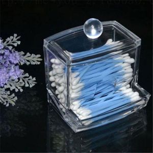 Bo/îte de rangement pour cotons-tiges En Plastique Transparent distributeur de cotons Bluelans avec couvercle claire taille unique