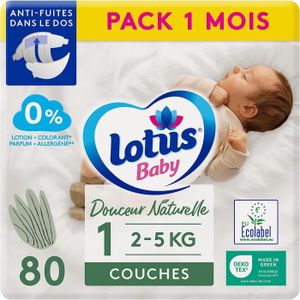 Lotus baby touch taille 1 - Cdiscount