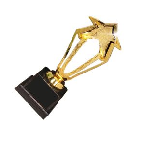 SIFFLET SANS-GÊNE 20,5 cm - Trophée Golden Hollow Out Star Design av