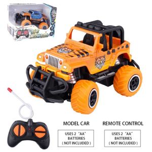 VEHICULE RADIOCOMMANDE 6146s-orange - Mini voiture télécommandée de dessin animé, voitures mignonnes jouets pour tout-petits, voitur