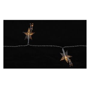 GUIRLANDE DE NOËL Guirlande de Noël LED extérieure étoiles filantes PVC - 5 m - Blanc chaud - Electrique