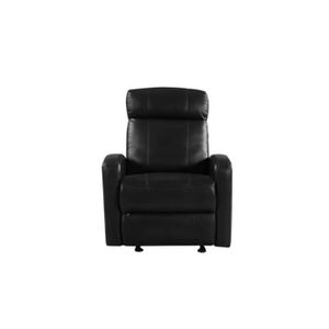 Fauteuil Relaxation Manuel Simili Cuir Coloris Noir