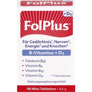 TONUS - VITALITÉ FolPlus + Vitamin D3 Mini-Tabletten, 90 pc Tablettes