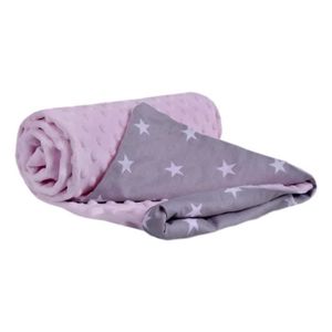 Couverture bébé tissu et polaire Etoiles - Pistache & Chocolat - Sacs